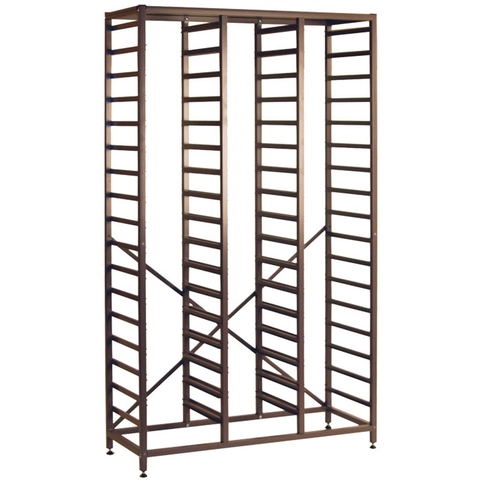 Gratnells Science Range - Tall Treble Column Frame - 1850mm With Welded Runners (holds 51 shallow trays or equivalent)