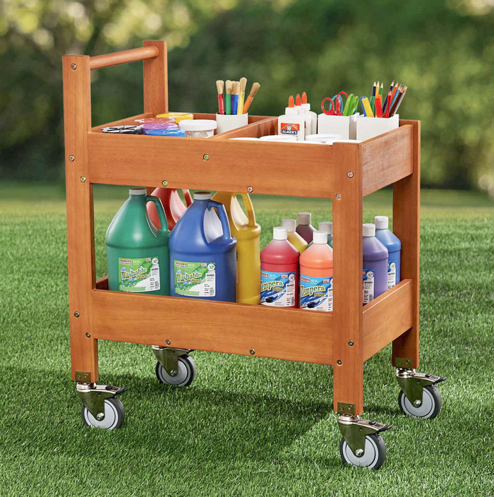 Outdoor Mobile Supply Cart
