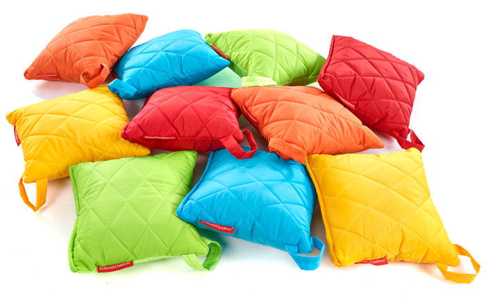 Quilted Outdoor Square Cushions 400 x 400mm - Set of 10