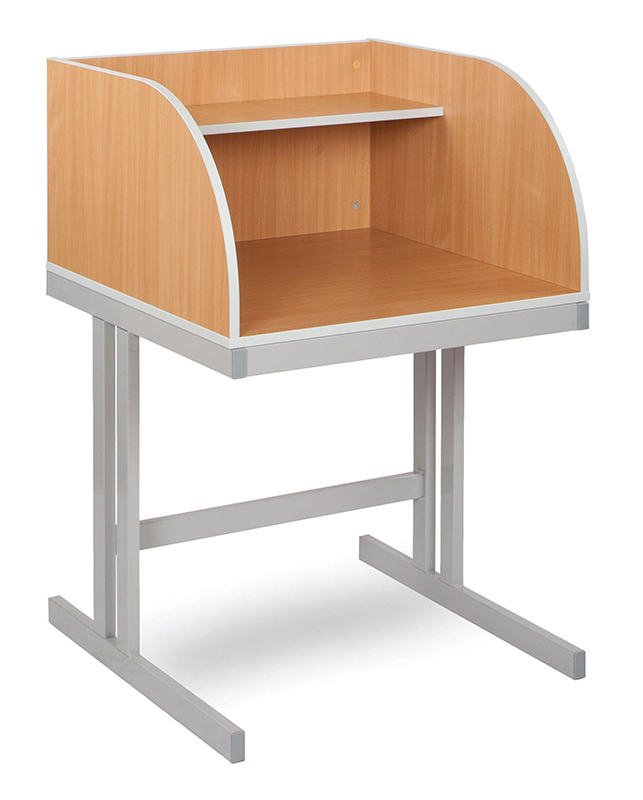 Study Carrel with Cantilever Leg Frame