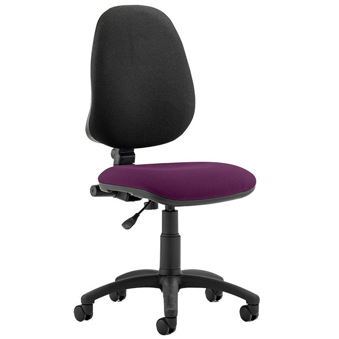 Eclipse 1 Lever Task Operator Chair - Bespoke Colour Seat