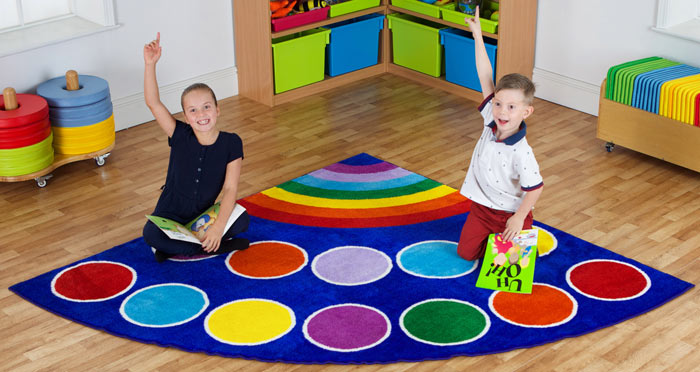 Rainbow Corner Placement Carpet