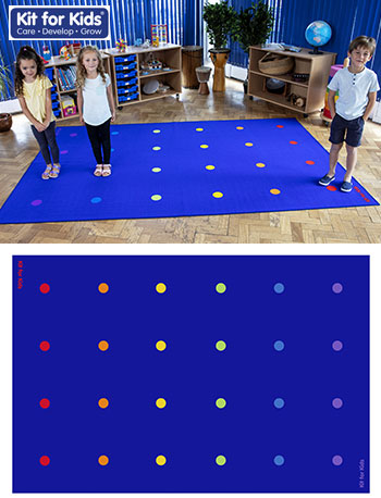Essentials Rainbow Spots Indoor/Outdoor Carpet - 3m x 2m