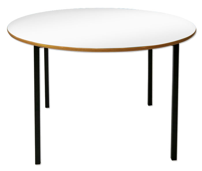 Whiteboard Circular Table - Bullnosed MDF Edge