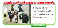 Outdoor Chalkboards & Whiteboards