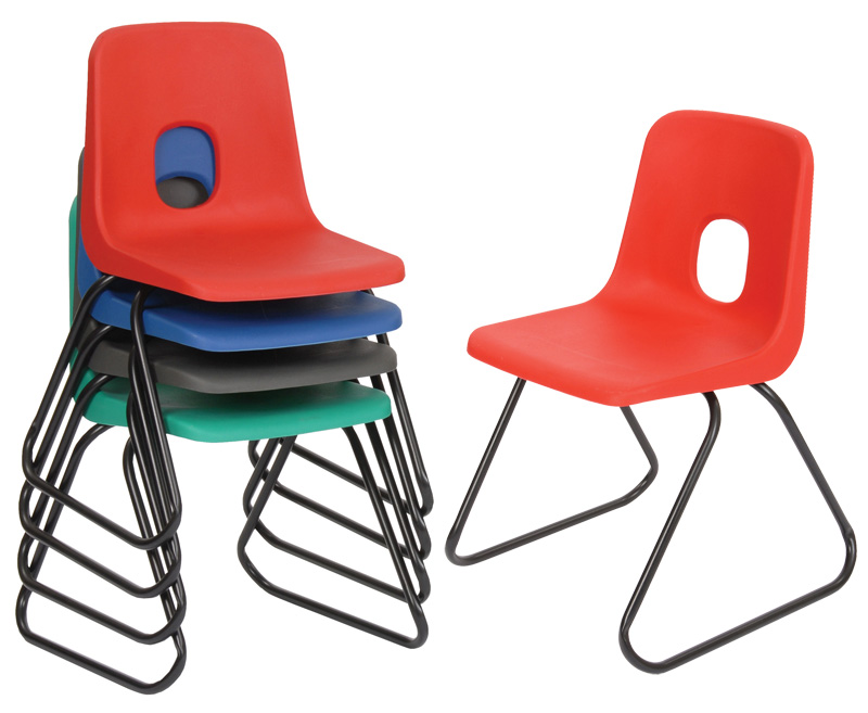 Hille Series-E Chair with Skid Base