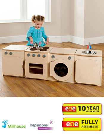 Toddler Play Kitchen - Set of 4 Units