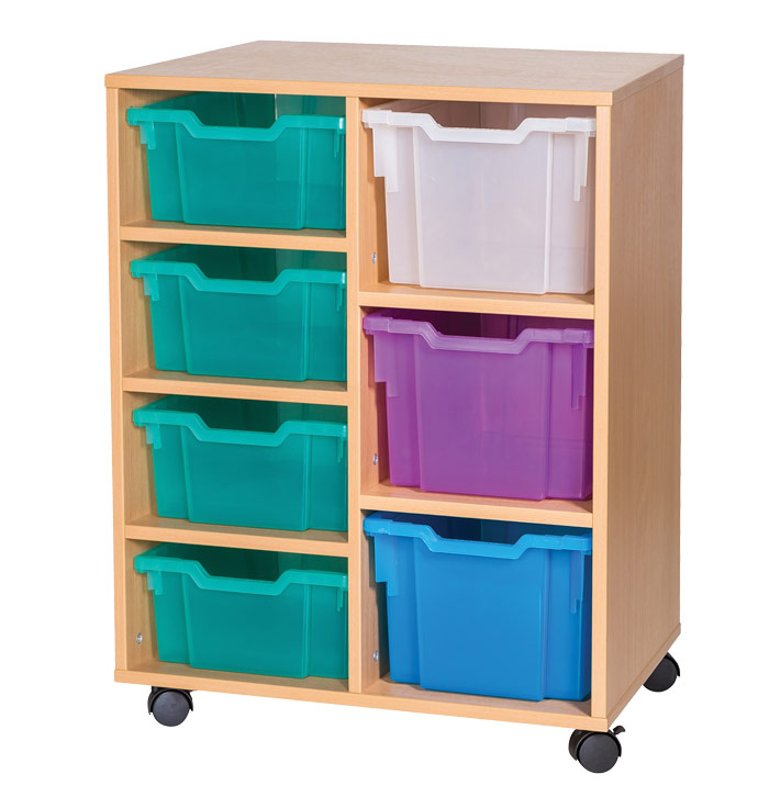 Sturdy Storage Cubbyhole Unit with 7 Variety Trays