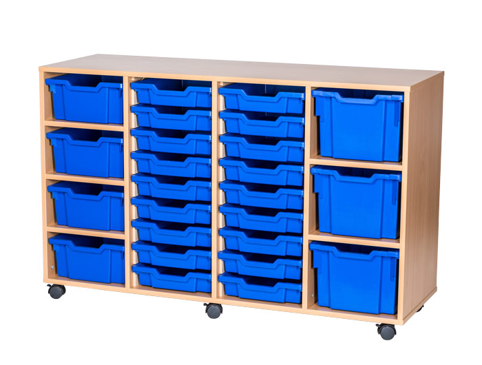 Sturdy Storage Cubbyhole Unit with 25 Variety Trays