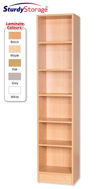 Sturdy Storage 1800mm High Narrow Bookcase