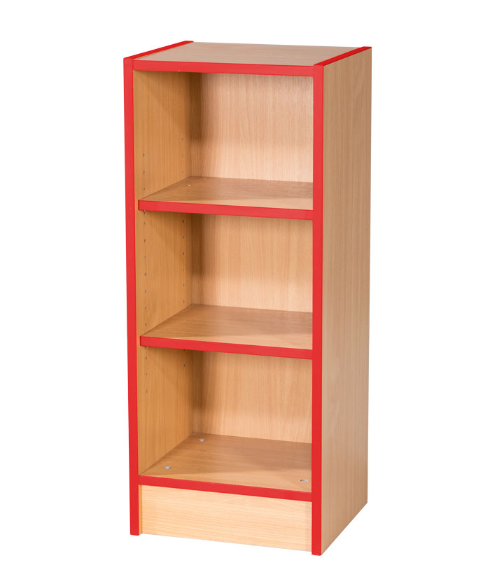Folio Premium Slimline Library Bookcase 375mm Wide with Flat Top - 5 Heights