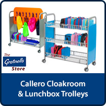 Callero Cloakroom & Lunchbox Trolleys