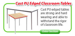 Cast PU Edged Classroom Tables