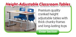 Height-Adjustable Classroom Tables 
