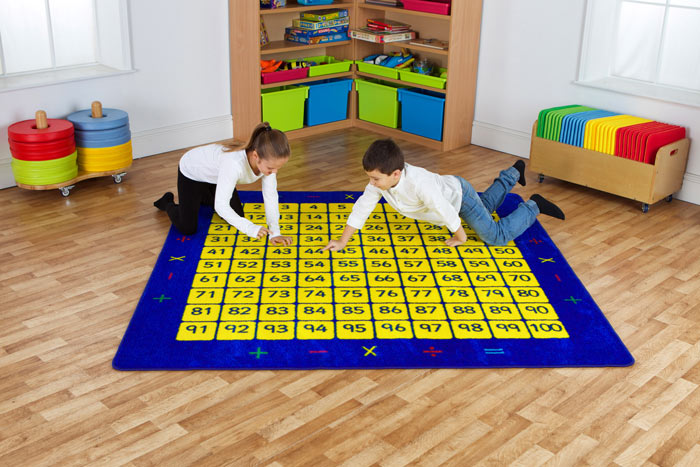 100 Square Counting Grid Carpet 2000mm x 2000mm 100 Square Counting Grid Carpet 2000mm x 2000mm