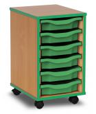 Shallow 6 Tray Unit - Colour Front - view 2