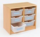 RS 2 Bay A4 - 6 Deep Clear Tray Unit - view 1