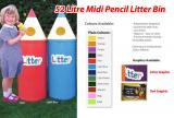 !!<<span style='font-size: 12px;'>>!!SET OF 4: 52 Litre Pencil Litter Bins - Midi!!<</span>>!! - view 1