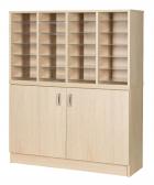 24 Space Pigeonhole Unit with Cupboard - view 1