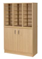 !!<<span style='font-size: 12px;'>>!!18 Space Pigeonhole Unit with Cupboard!!<</span>>!! - view 1