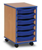 Shallow 6 Tray Unit - Colour Front - view 3