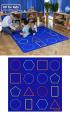 Essentials Rainbow Geometric Carpet - 2m x 2m - view 1