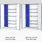 Jaz Storage Range - Triple Width Tall Cupboard With Trays - view 2