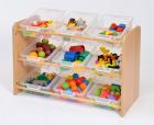 RS Classroom Tidy with 9 Clear or Coloured Plastic Trays - view 1