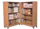 !!<<span style='font-size: 12px;'>>!!4 Shelf Hinged Bookcase - Beech Finish!!<</span>>!! - view 1