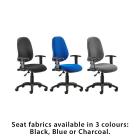 !!<<span style='font-size: 12px;'>>!!Eclipse 1 Lever Task Operator Chair With Height Adjustable Arms!!<</span>>!! - view 3