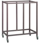 Gratnells Science Range - !!<<span style='color: #ff0000;'>>!!Bench Height!!<</span>>!! Empty Double Column Trolley - 860mm (holds 12 shallow trays or equivalent) - view 1