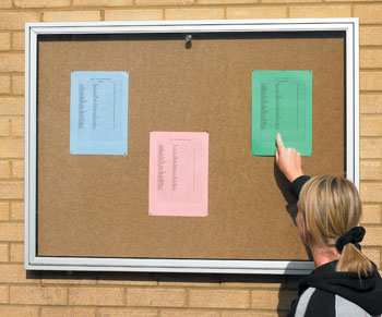 Wall-Mounted Outdoor Noticeboards