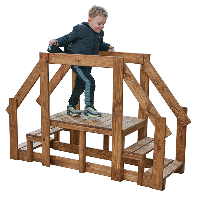 Toddler Walkway, & Steps With Hand Rails 