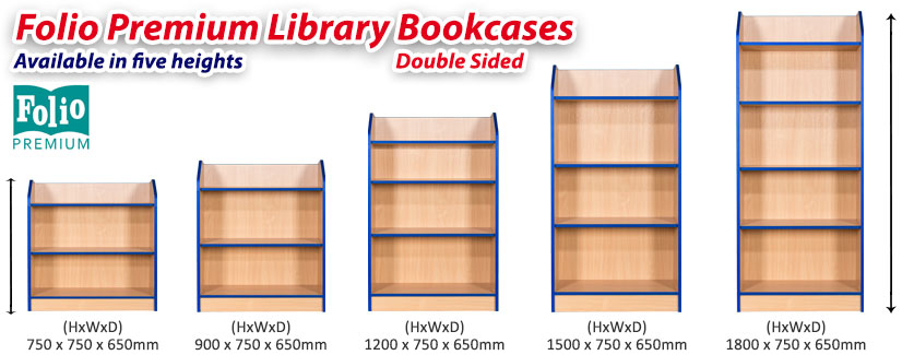 Folio Double Sided Bookcase frag