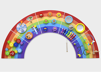 Rainbow Activity Wall Panels 