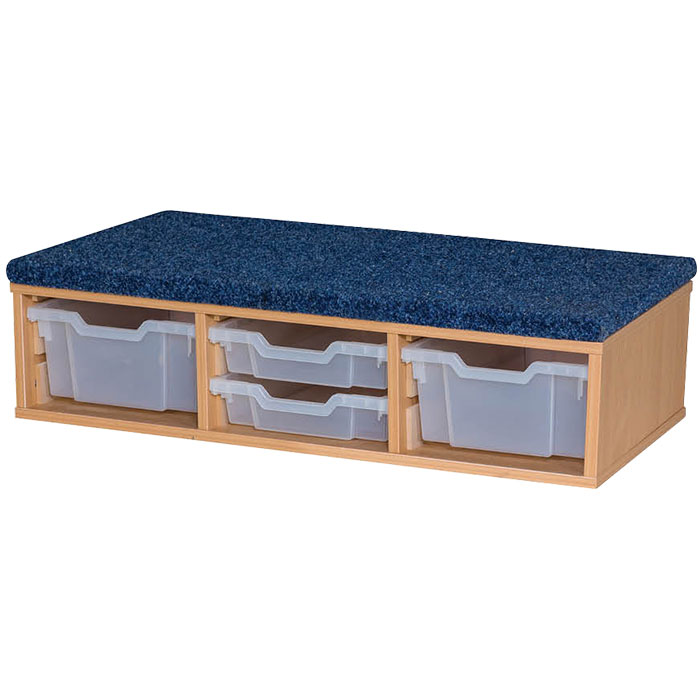 Classroom Step With 2 Deep Trays And 2 Shallow Trays - 250mm