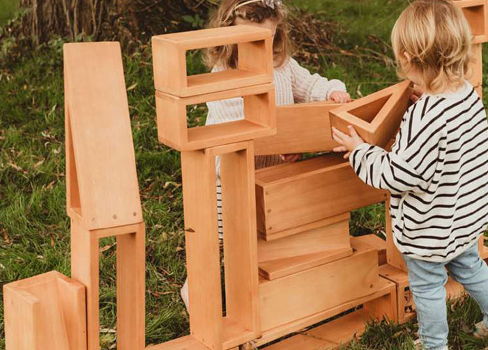 Outdoor Hollow Building Blocks - Set Of 24