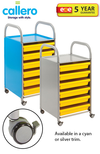 Callero A3 Paper Trolley With 6 Trays