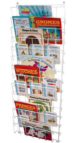 Vertical Wall Mounted Book Rack