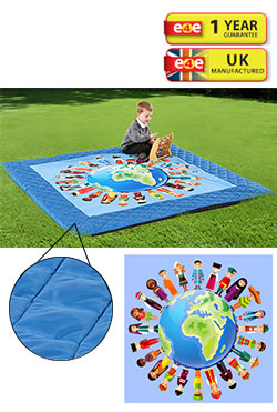 Indoor/Outdoor Children Of The World Mat - 2m x 2m