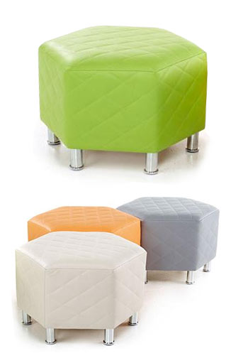 Hexagonal Quilted Seating 