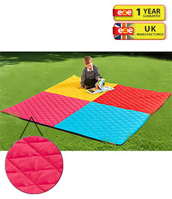 Indoor/Outdoor Large Quilted Harlequin Mat - 2m x 2m