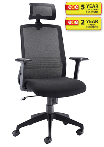 Denali High Back Office Chair with Headrest