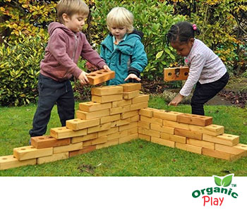 Early Years Lightweight Softwood Building Bricks - Pack of 60 