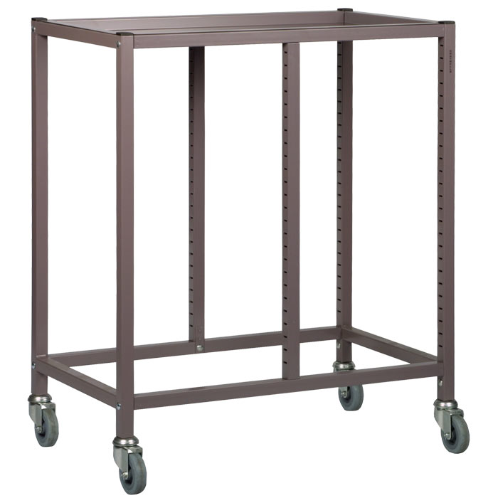 Gratnells Science Range - Under Bench Height Empty Double Column Trolley - 735mm (holds 10 shallow trays or equivalent)