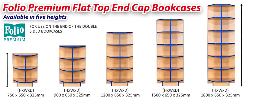 Folio Flat Top End Cap Bookcase frag