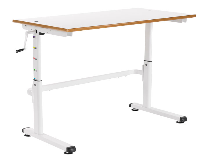 HA400 Height Adjustable Table - MDF Top with MDF Bullnose Edge