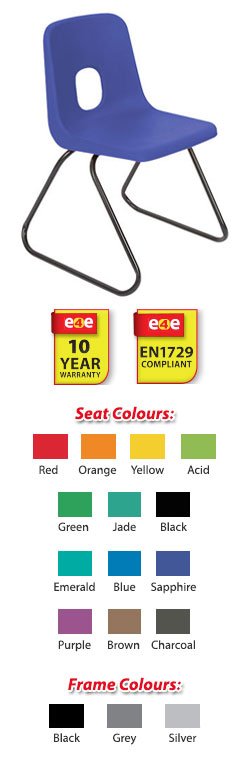 Hille Series-E Chair with Skid Base