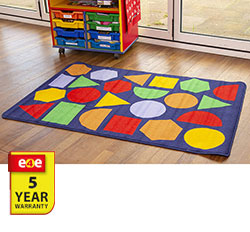 Kinder Primary Colour Geometric Nursery Rug