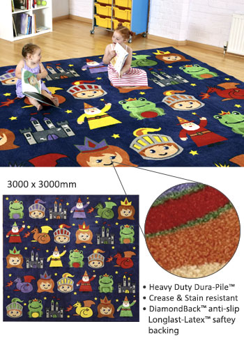 Kinder Story Time Carpet 3m x 3m